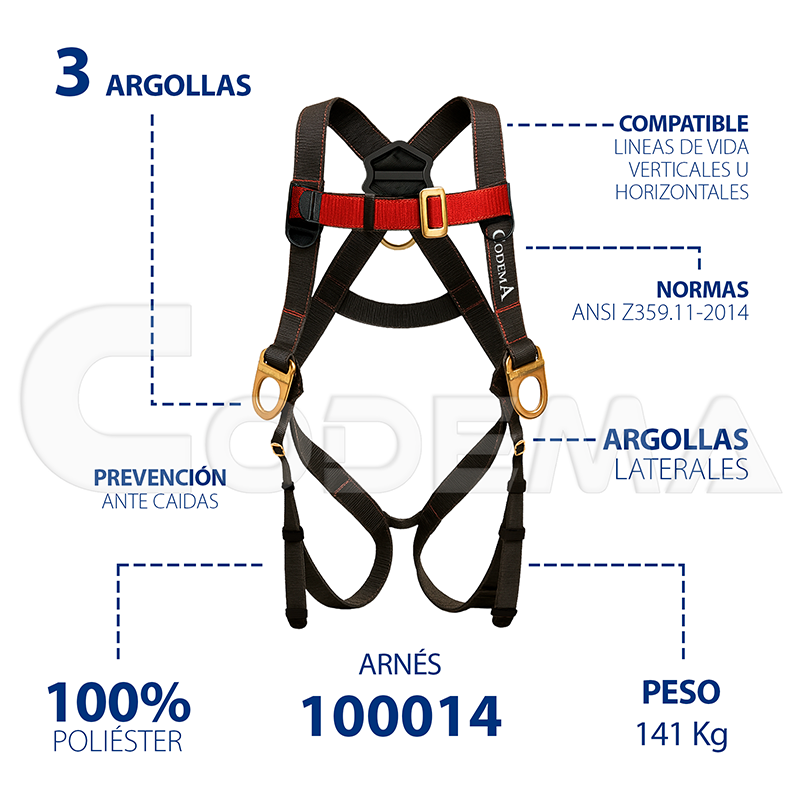 Arnés de Seguridad CODEMA 100014