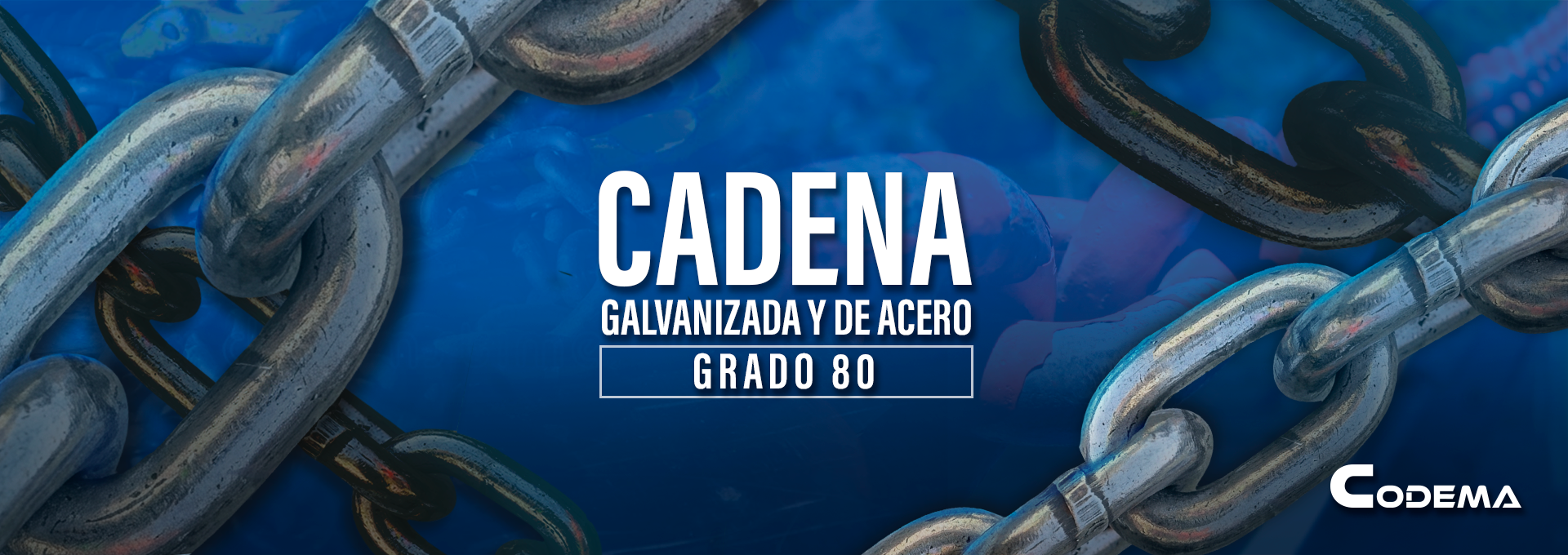 Cadena de carga industrial para izaje de materiales pesados