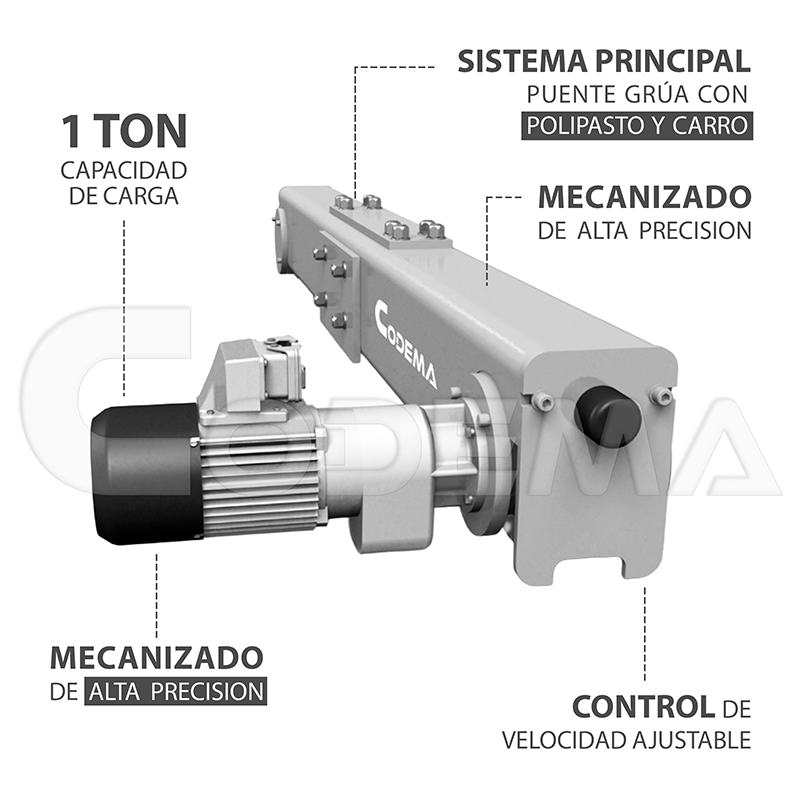 Carro para Polipasto Industrial