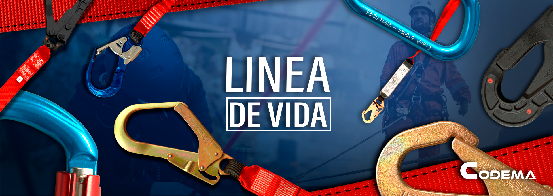 Línea de vida vertical para seguridad en trabajo en altura